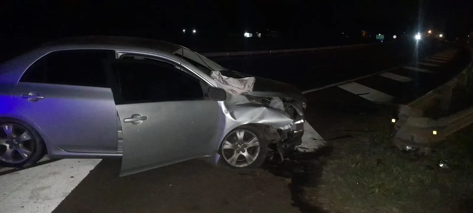 Dos fallecidos tras despiste sobre la Ruta 12 en Candelaria