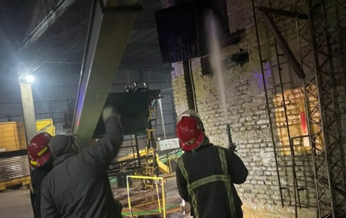 Oberá: incendio en secadero dañó unos 10 mil kilos de hoja verde
