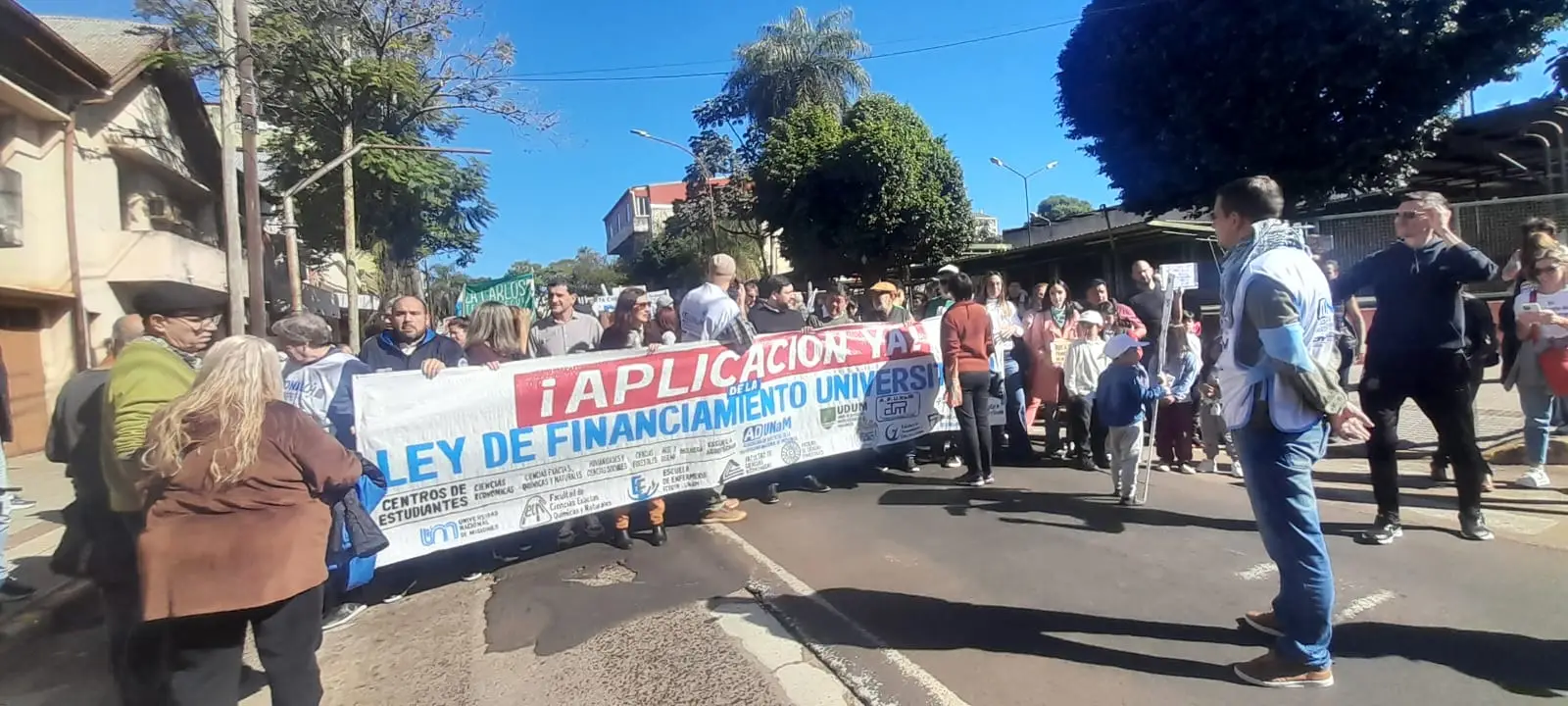Gran convocatoria en Posadas en la cuarta marcha universitaria
