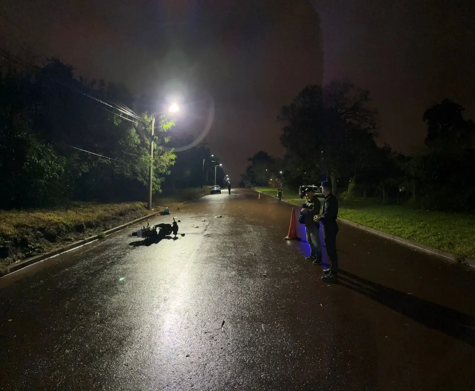 Murió un motociclista tras despistar en Puerto Iguazú