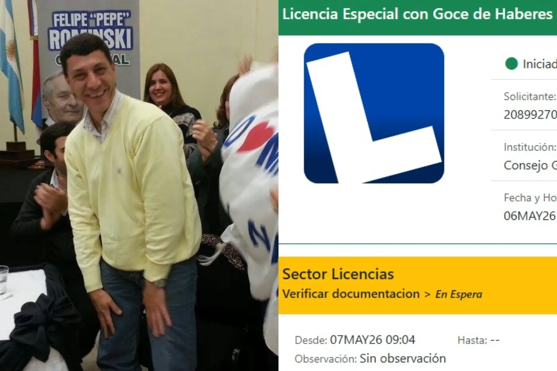 Avanza la renovación de la licencia del jefe de Adomis