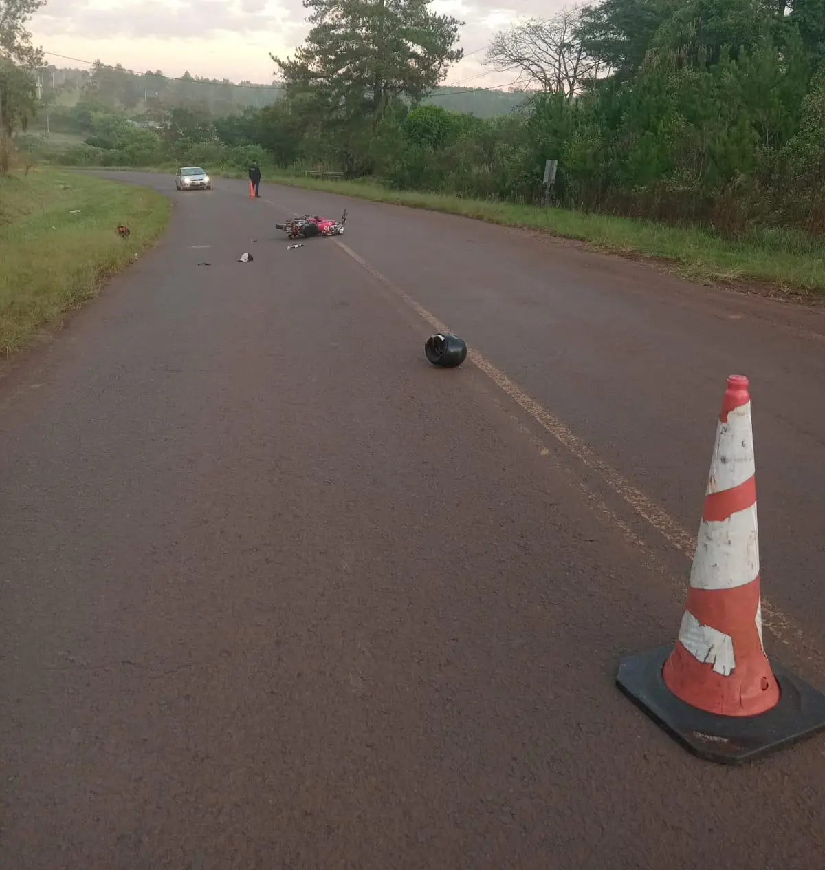 Falleció el motociclista que había despistado en la Ruta 17
