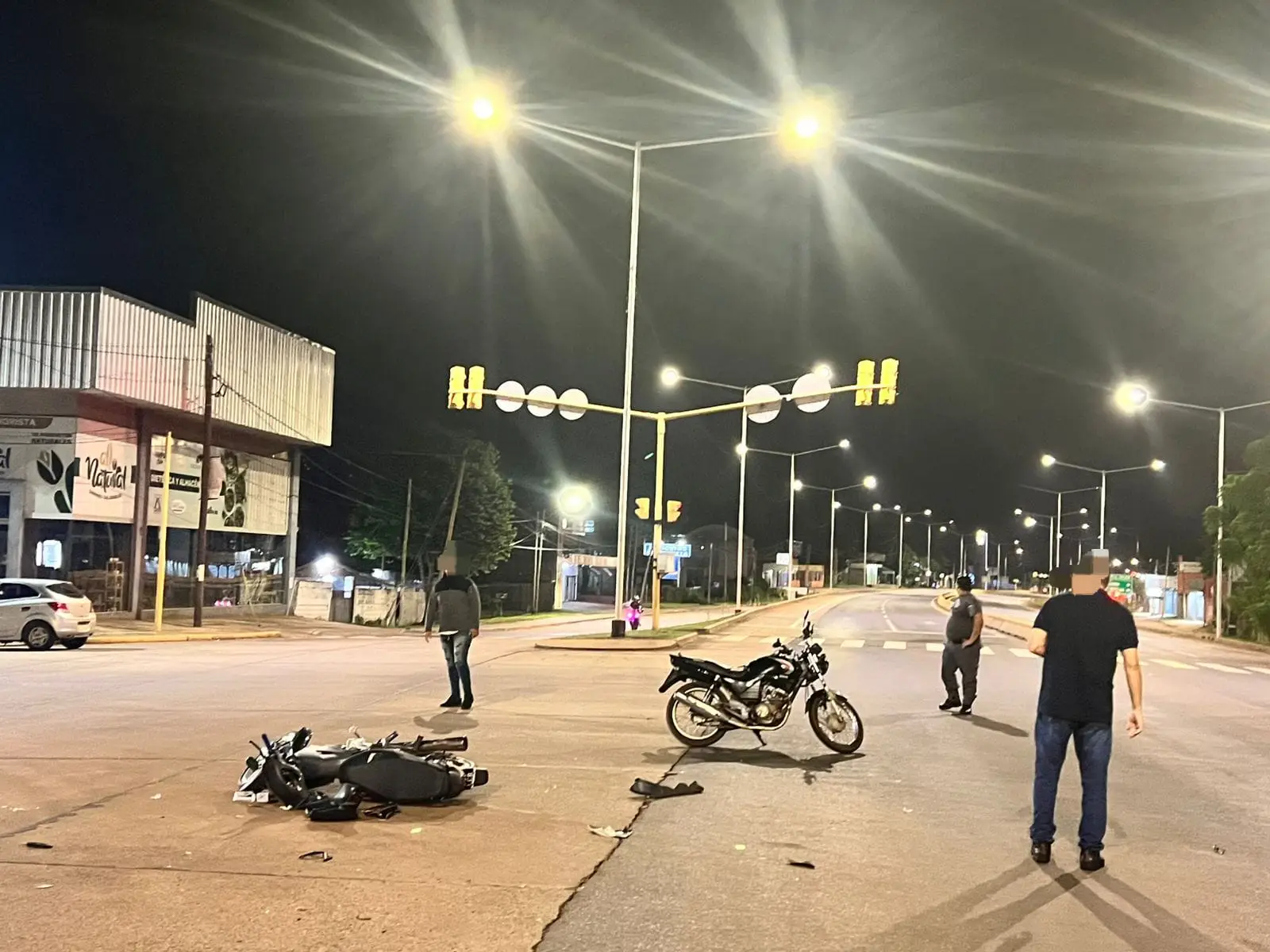 Choque de motos dejó dos heridos en Posadas