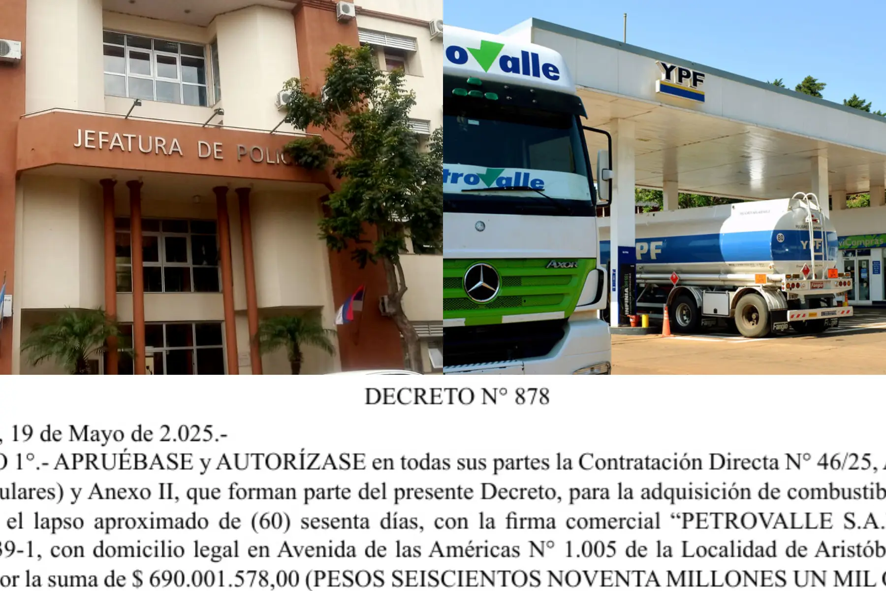 Petrovalle SA, la empresa de Closs, facturó otros $690 millones por una contratación directa con la Jefatura de la Policía de Misiones