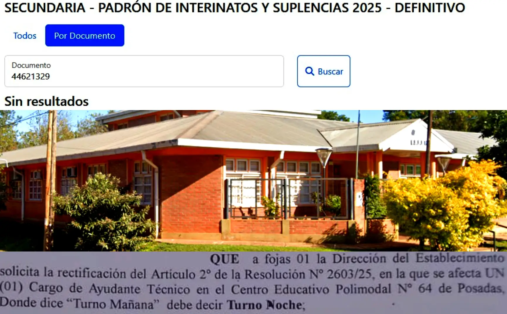 CEP 64: director defendió a la “ayudante técnica” floja de papeles