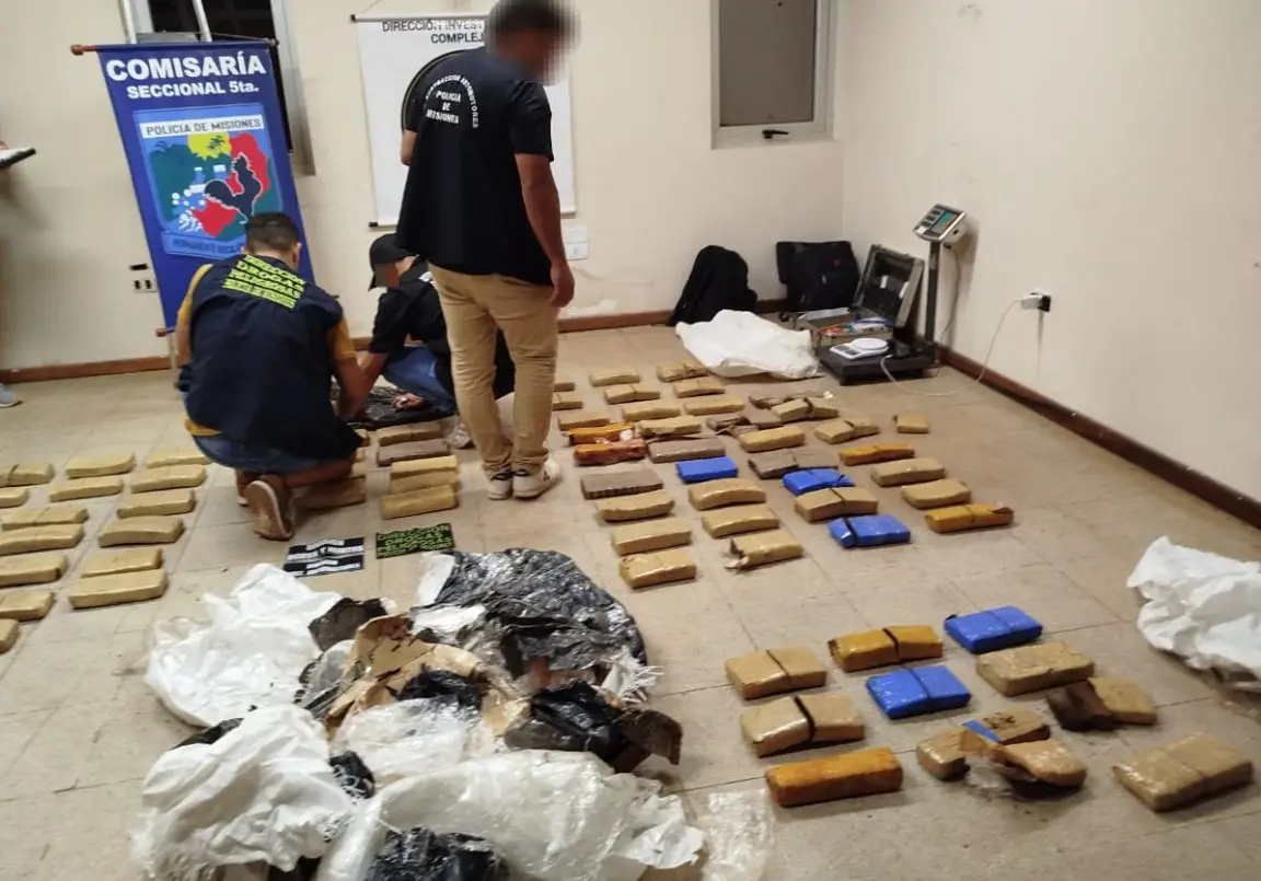 Secuestraron más de 50 kilos de marihuana en Garupá