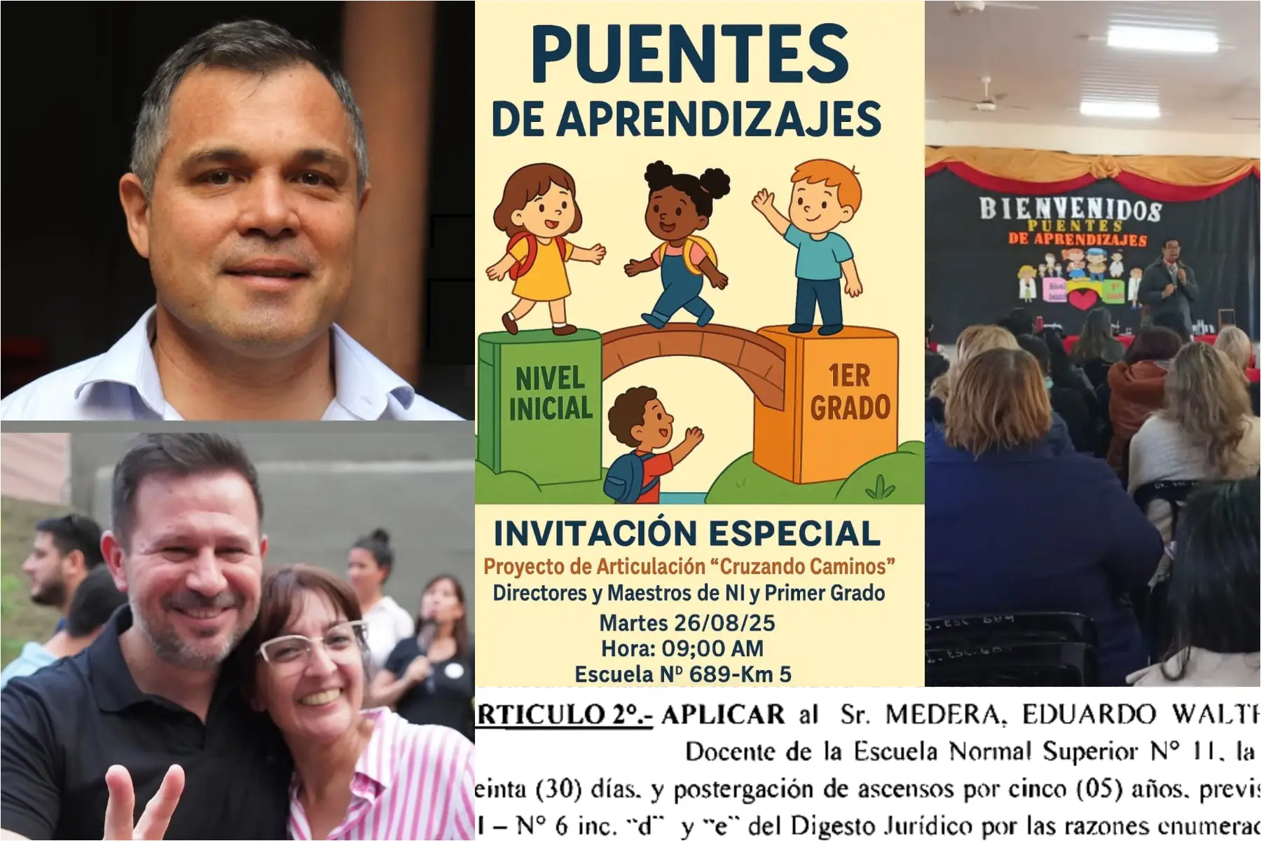 Incendiarias revelaciones sobre el docente que fue sancionado por corrupto y apareció como disertante en jornadas educativas