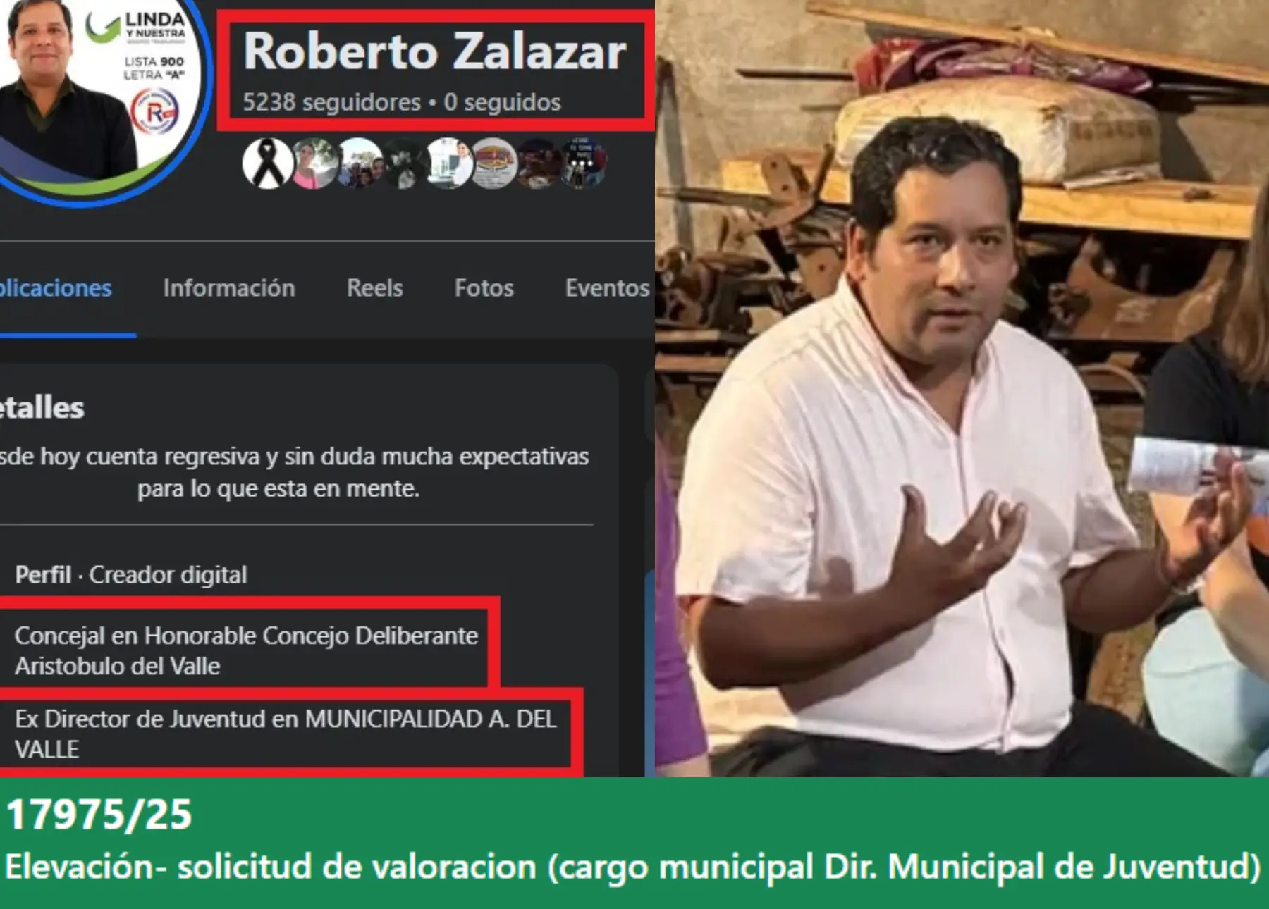 Concejal pidió ante el CGE, valoración por un cargo político