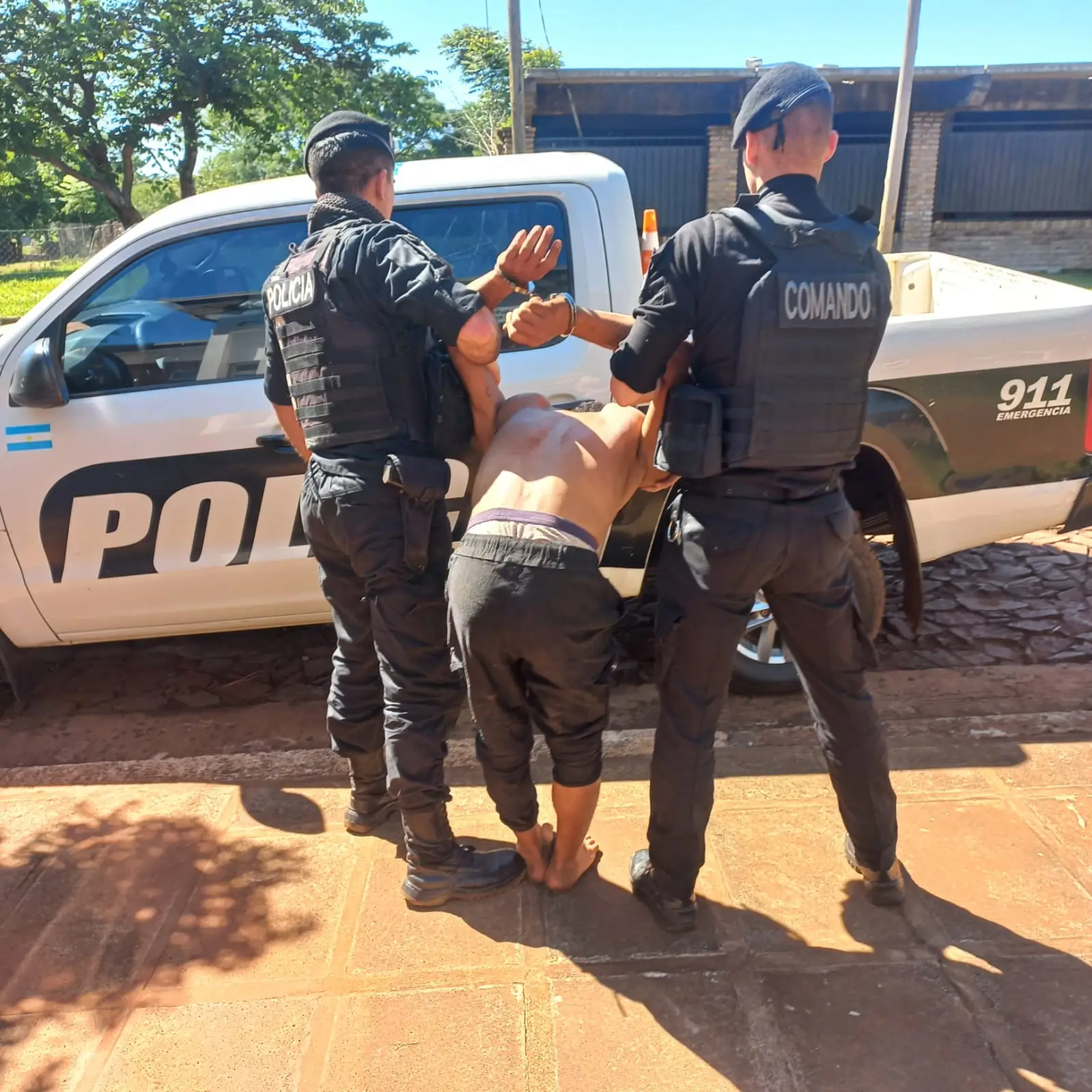 Detuvieron a un hombre que apuñaló a su hermano