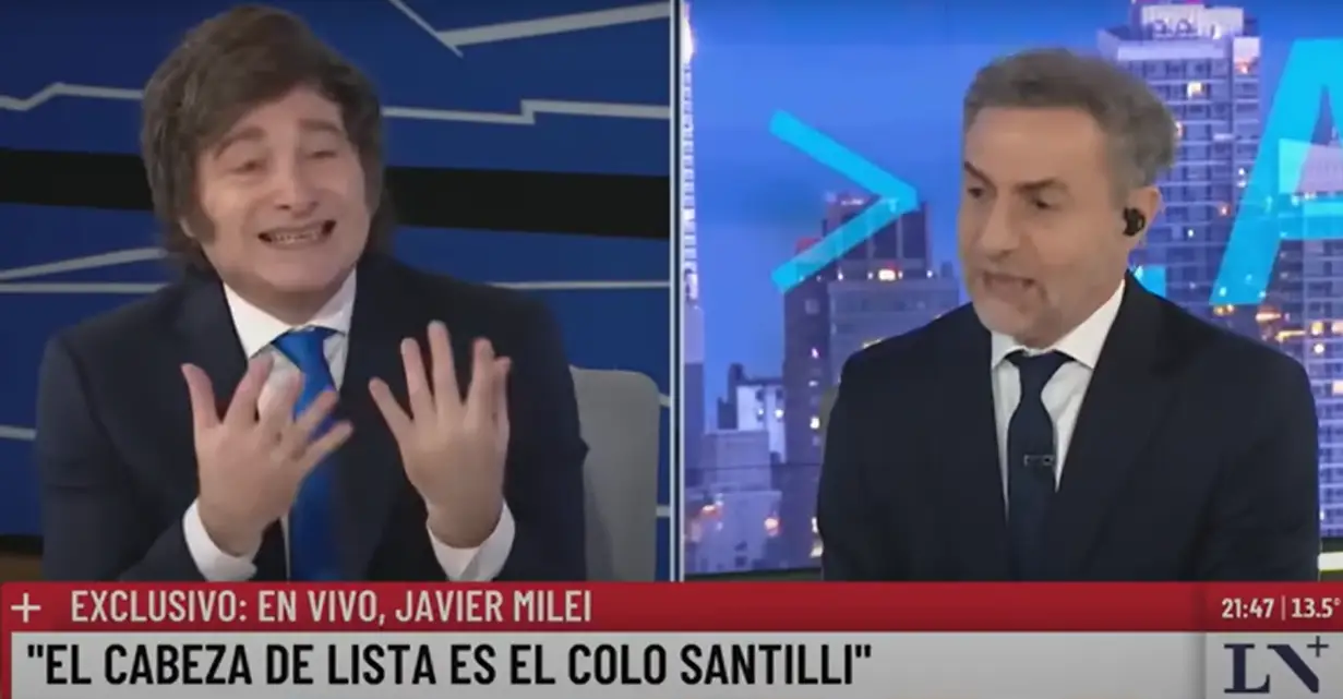 Milei sostuvo que él decidió meter presa a CFK