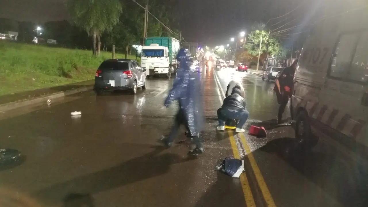 Posadas: motociclista fue hospitalizado tras un choque