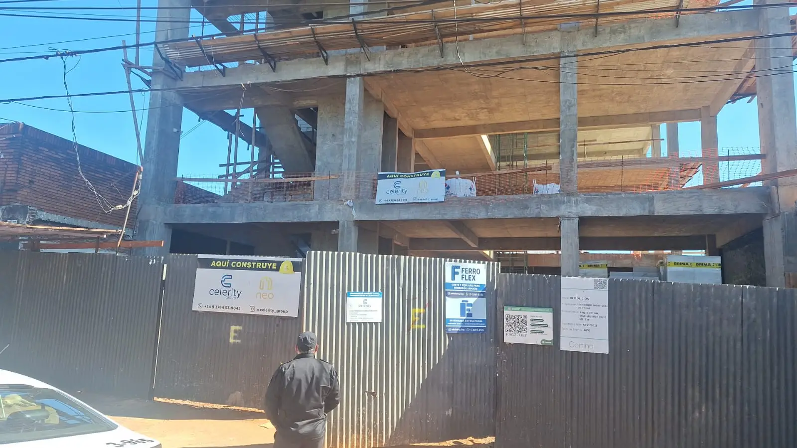 Posadas: albañil resultó herido en una obra en construcción
