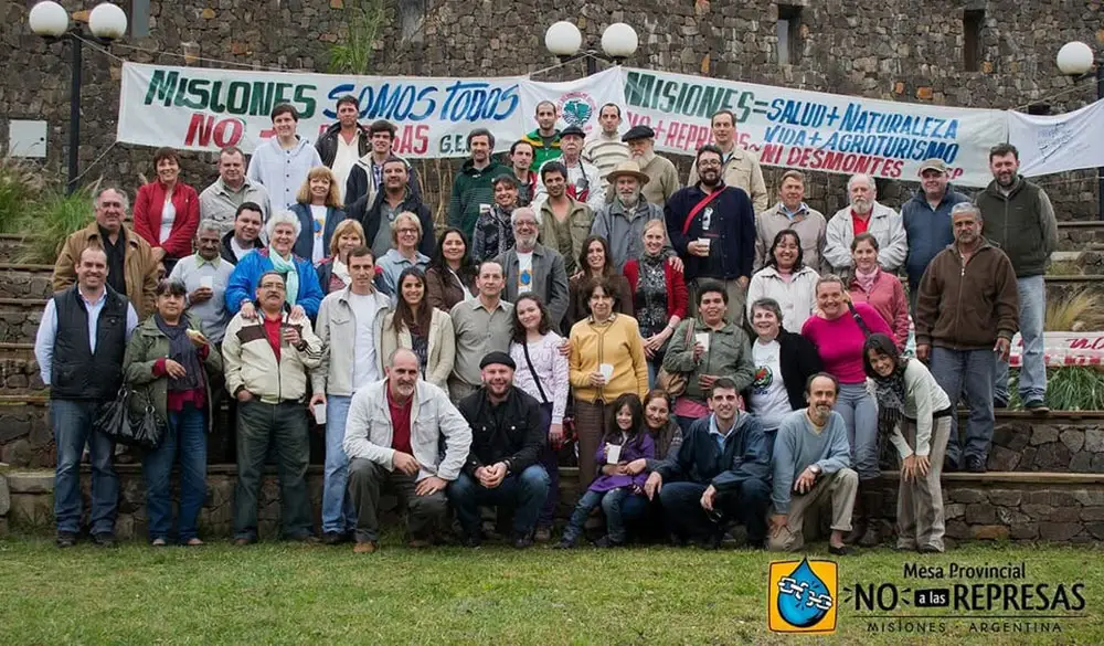 Fuerte comunicado de la Mesa por el No a las Represas