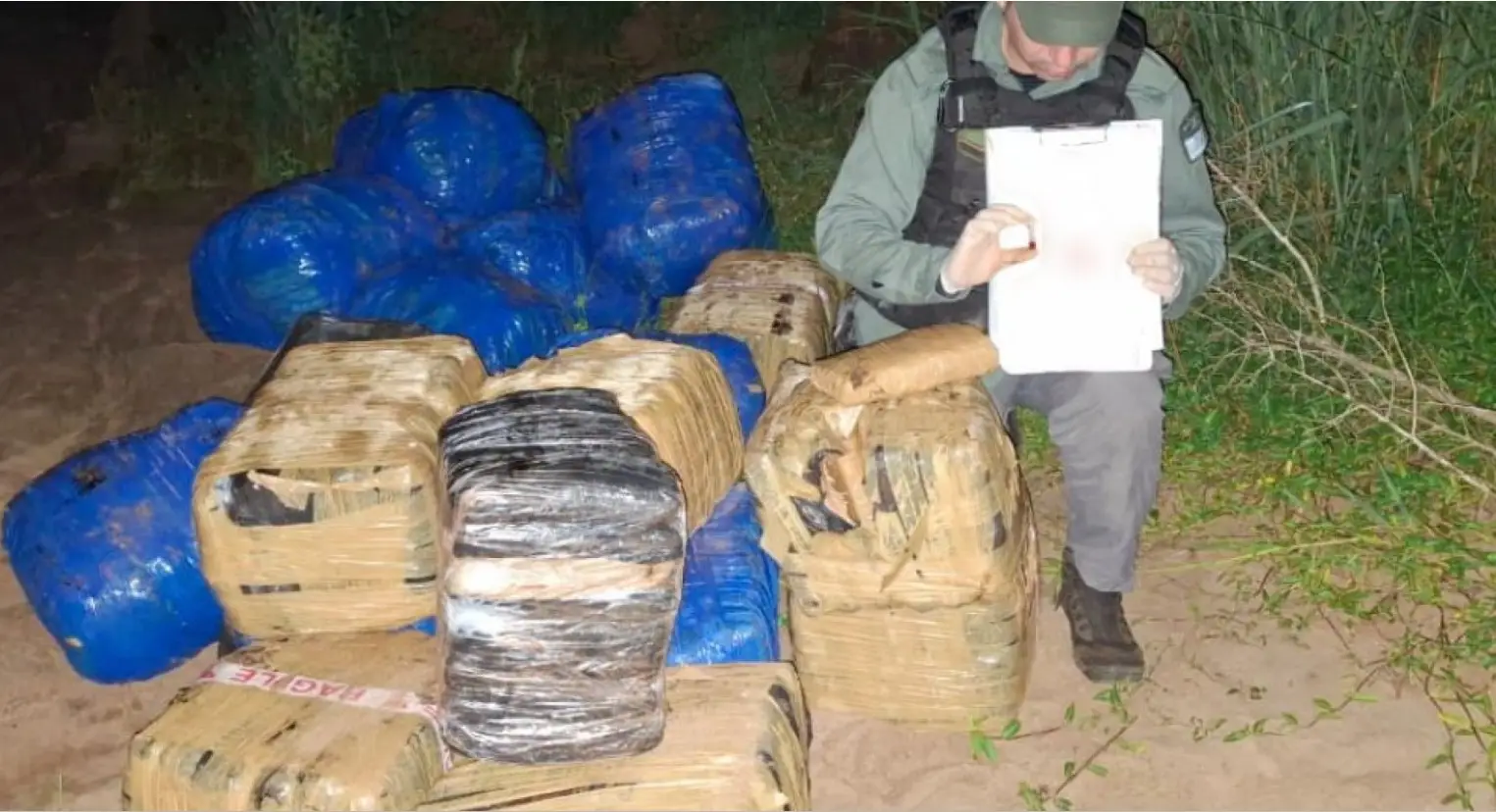 Decomisaron 649 kilos de marihuana que fueron abandonados