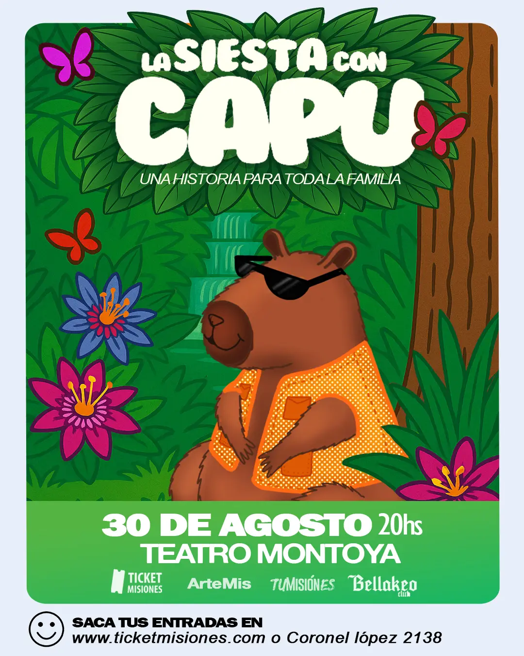 Llega “La Siesta con Capu” una obra para reírse y emocionarse en familia