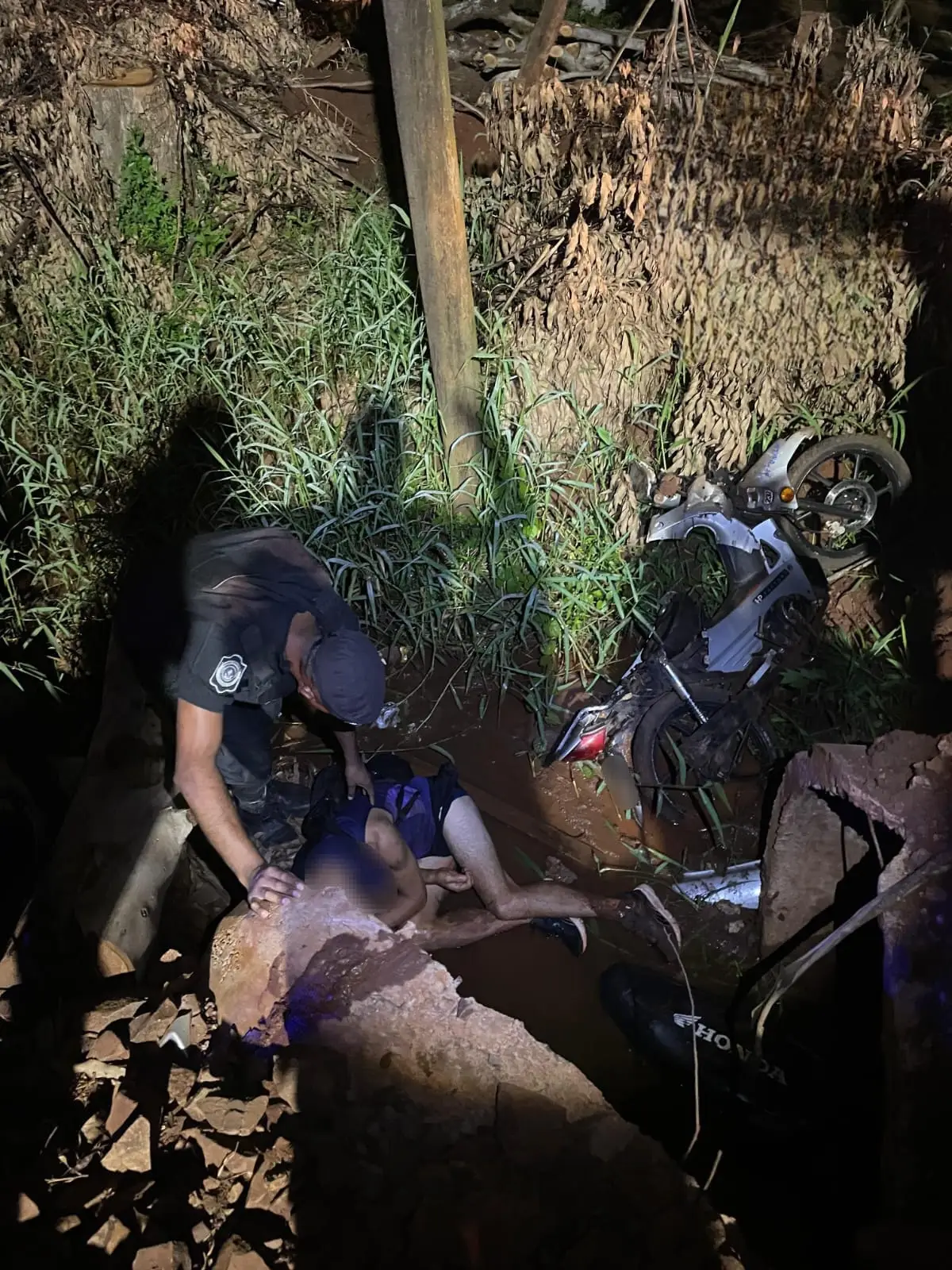 Motociclista hospitalizado tras despiste en Eldorado
