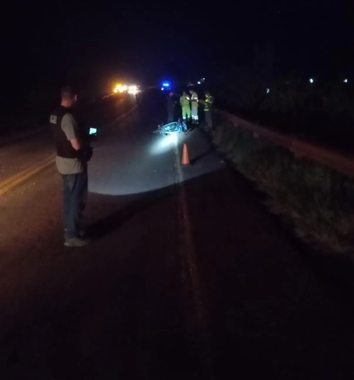 Joven motociclista está grave tras despistar en la Ruta 12