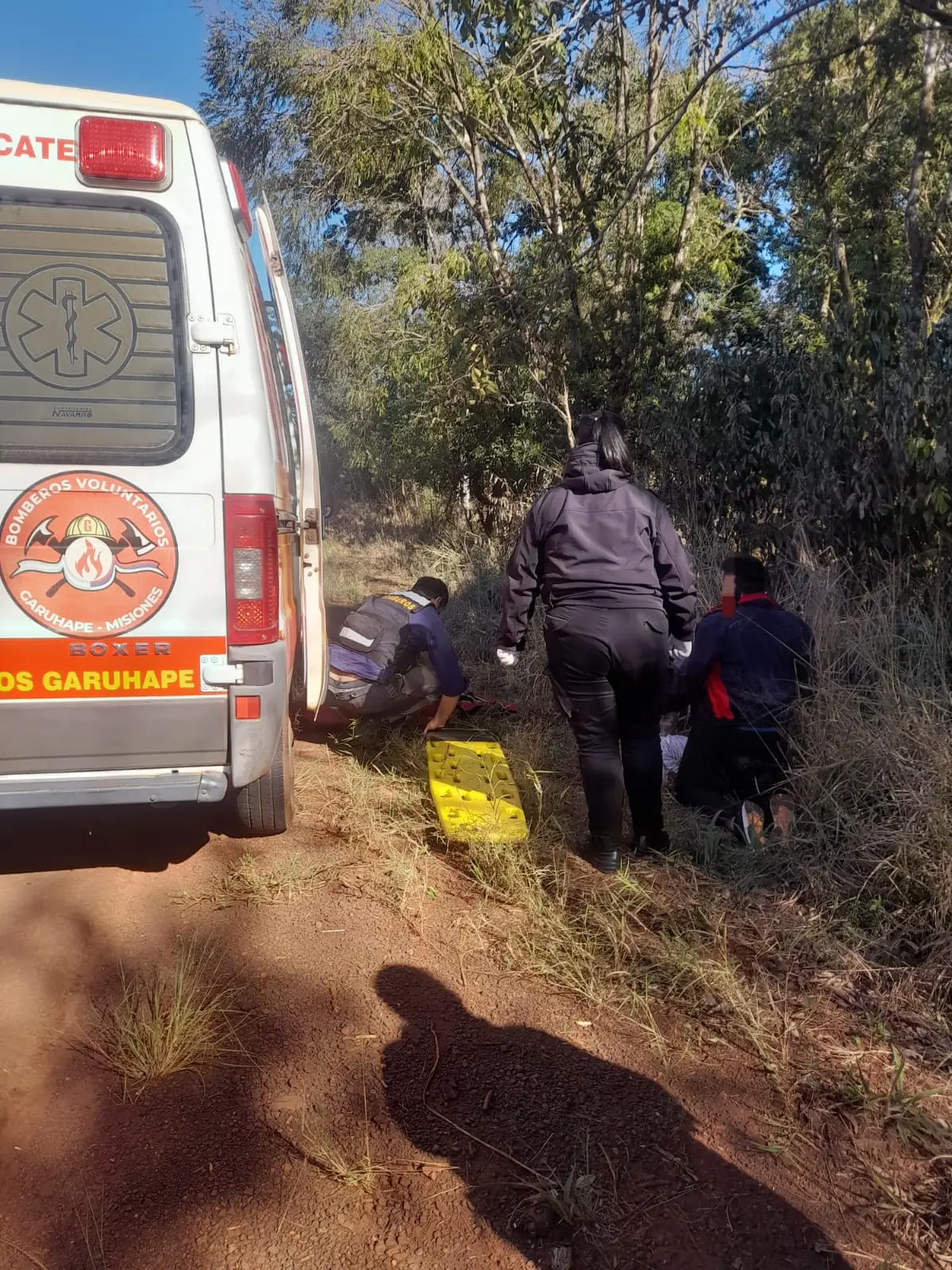 Garuhapé: Un motociclista herido tras un despiste