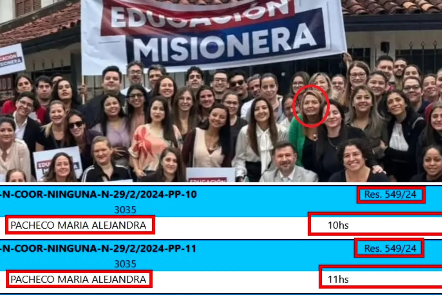 Funcionaria de Educación cobra 21 horas superiores en la Escuela donde el Ministro Aranda es rector