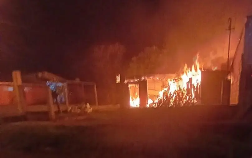 Adolescente sufrió quemaduras en incendio