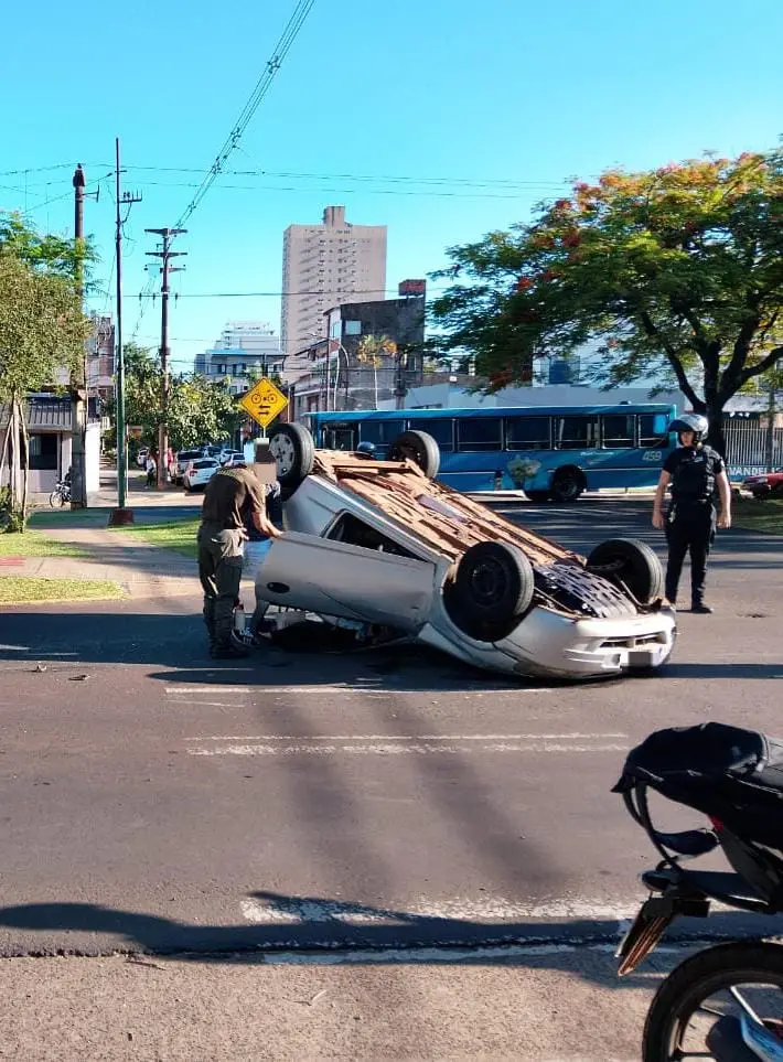 Triple choque en Posadas: un niño y su madre, hospitalizados