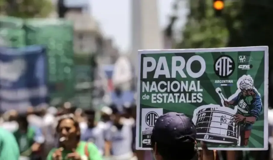 ATE ratificó el paro de este martes contra la reforma laboral