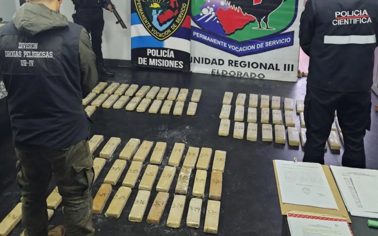 Incautaron droga valuada en $180 millones en Eldorado