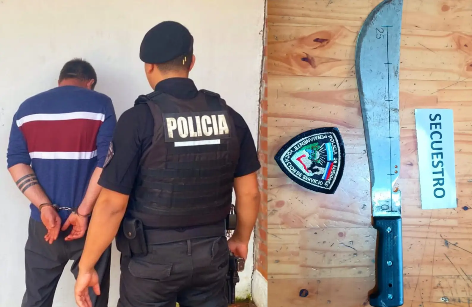 Entró a la casa de su expareja y la amenazó con un machete