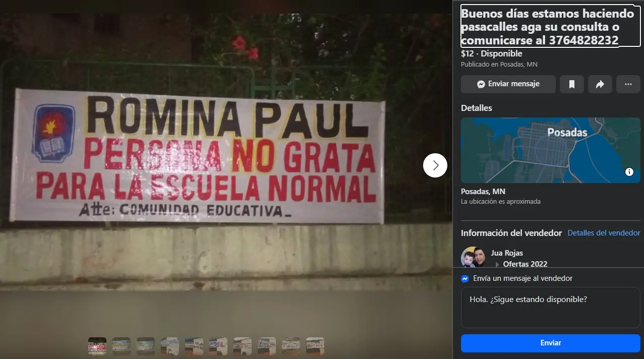 Surgen pistas para identificar a los autores del pasacalle injurioso