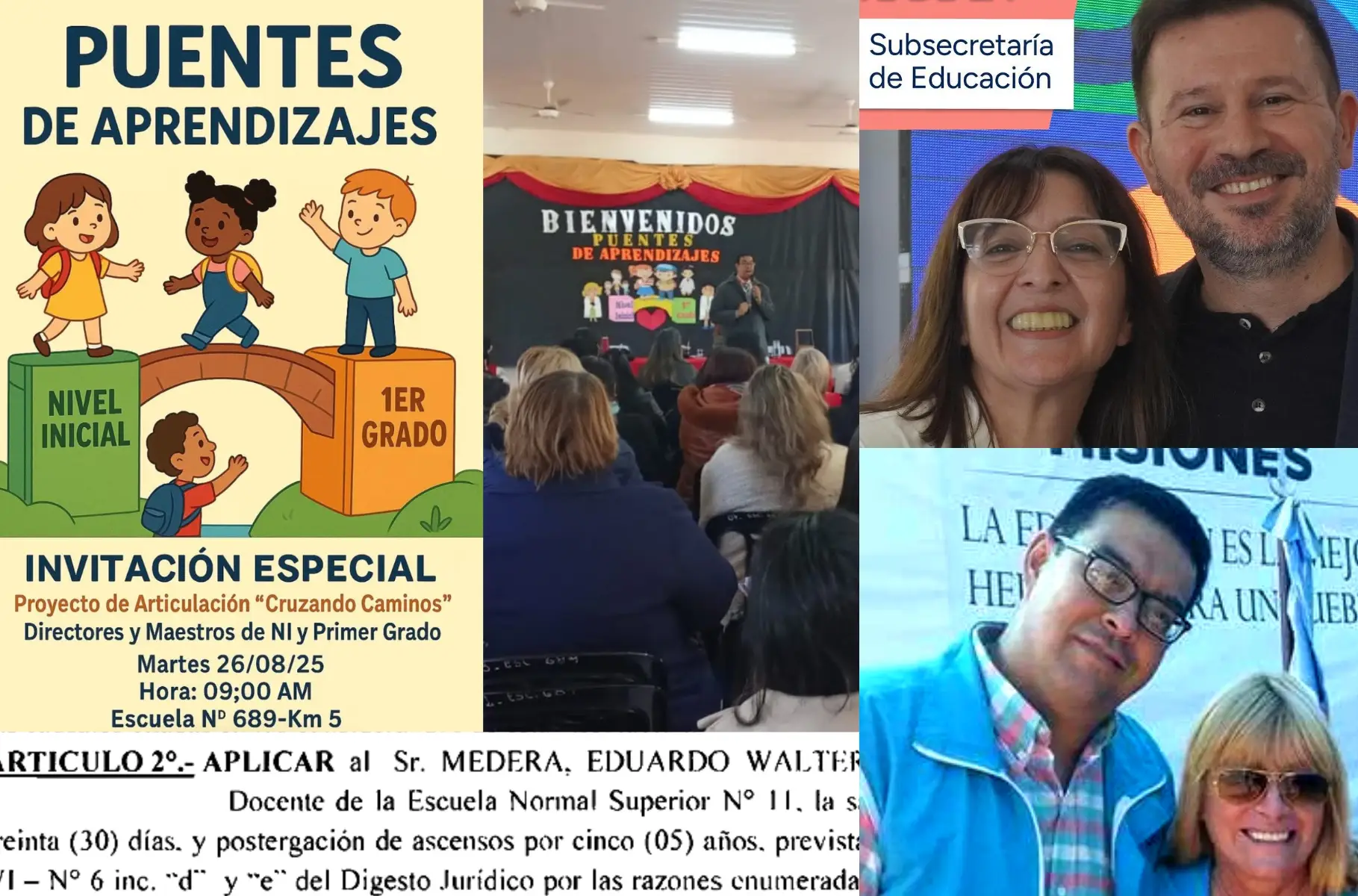 Repudian la “actitud política” de la subsecretaria de Educación, por el escándalo en torno al docente Medera