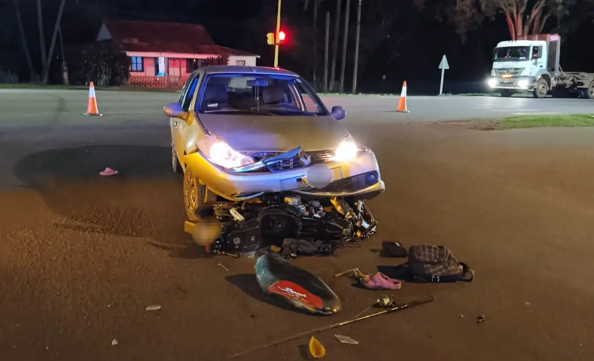 Wanda: un auto chocó a una moto y murió una joven