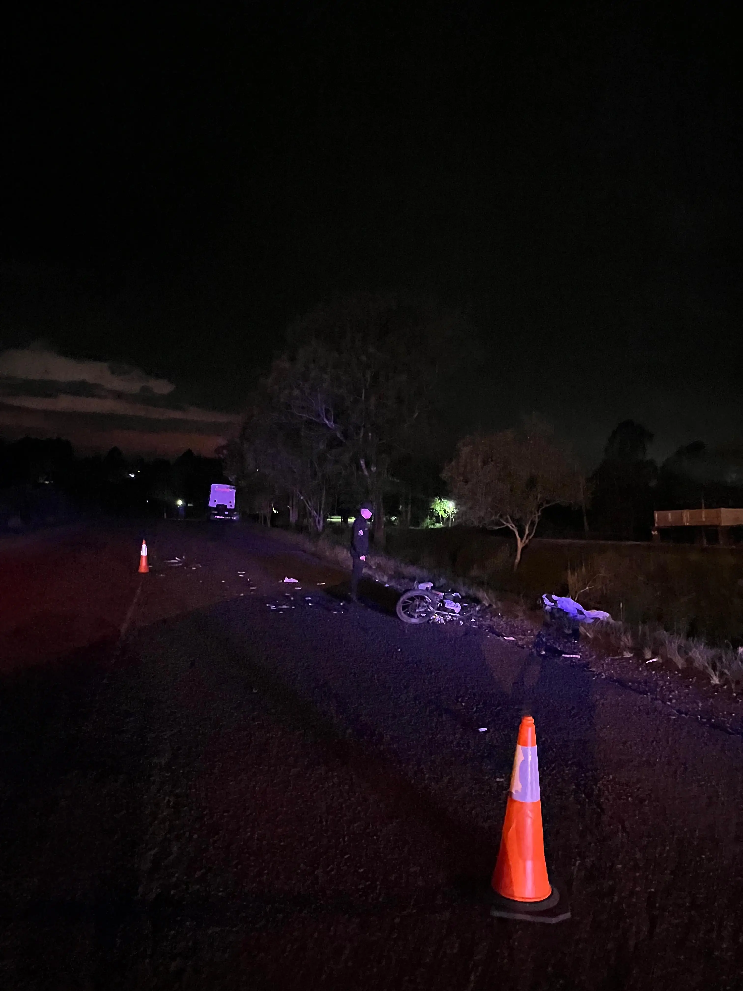 Alem: motociclista falleció en un choque frontal